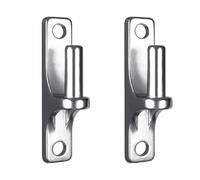 Lot de 2 charnières de portail en acier inoxydable 304, quincaillerie de portail robuste, charnière murale pour clôture en bois, portes de cour