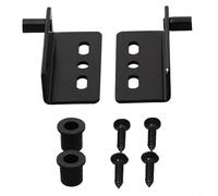 Lot de 2 charnières de porte à pivot dissimulé avec capuchon en plastique pour armoire de cuisine, placard, abri de jardin, facile à installer, 30 g chacune