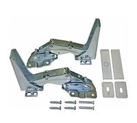 Lot de 2 charnières de porte articulée supérieure + réfrigérateur inférieur compatible avec Whirlpool Bauknecht Ignis Philips 481231018626 ATAG 70701573 Gorenje 331776 Küppersbusch 431370 Pohl
