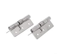 Lot de 2 charnières de porte en acier inoxydable avec ressort à fermeture automatique pour armoires, boîtes et étuis à instruments, finition brossée disponible en 2,5 à 10,2 cm