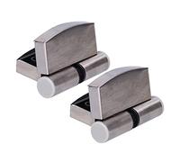 Lot de 2 charnières de porte en acier inoxydable, charnières hydrauliques à étanchéité par gravité, robustes, ouverture en douceur, côté droit, construction durable et antirouille