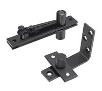 Lot de 2 charnières de porte en bois en acier inoxydable - Rotation à 360/90 degrés - Pivots invisibles - En acier inoxydable