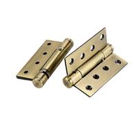 Lot de 2 charnières de porte invisibles de 4 pouces, ferme-porte en acier inoxydable, ressort à rebond automatique, positionnement de la porte fermée(FA)