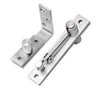 Lot de 2 charnières de porte invisibles en acier inoxydable à 360/90 degrés pour étagères