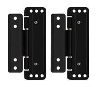 Lot de 2 charnières de porte invisibles réglables ultra fines pour portes en bois, objet 2D pour portes en verre à cadre étroit