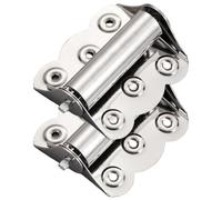 Lot de 2 charnières de porte moustiquaire, 6,8 x 6,1 cm, charnières amovibles en acier inoxydable épais avec ressort pour maison, bureau, hôtel, porte moustiquaire de rechange en acier inoxydable