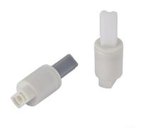 Lot de 2 charnières de siège de toilette à fermeture douce, amortisseur rotatif hydraulique, charnières de couvercle avec marquage de couple pour installation gauche/droite, pièces de rechange en