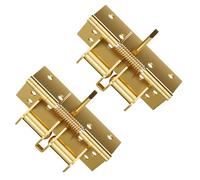 Lot de 2 charnières de verrouillage de positionnement à 90 ° - Dispositif de rebond - Charnières de porte automatiques pour armoire - Multifonction - Charnières de portail amovibles