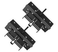 Lot de 2 charnières de verrouillage de positionnement à 90 ° - Dispositif de rebond - Charnières de porte automatiques pour armoire - Multifonction - Charnières de portail amovibles