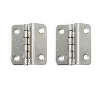 Lot de 2 charnières de volet rétro à trois plis, charnières de coffre demi-surface, charnières de porte pliables à roulement à billes, attelle de 15 mm