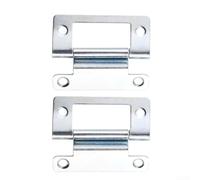 Lot de 2 charnières en fer avec support de roulement pour fonctions de manivelle de porte de camping-car et action de pliage fluide dans les environnements de maison mobile (argent)