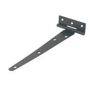 Lot de 2 charnières en T à usage léger à revêtement par poudrage noir 205mm