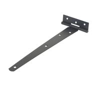 Lot de 2 charnières en T à usage léger à revêtement par poudrage noir 255mm