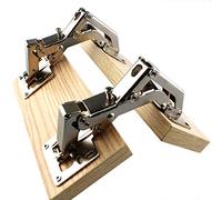 Lot de 2 charnières invisibles 175 degrés sans cadre pour armoire hydraulique, installation réglable, fermeture douce, couverture complète