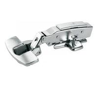 Lot de 2 charnières invisibles à encastrer Ø mm, recouvrement total ouverture G