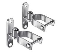 Lot de 2 charnières murales for portail, charnière agricole 1-3/8 pouce, tubulaire en acier inoxydable 304, clôture Pour Extérieur