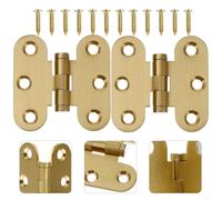 Lot de 2 charnières papillon en laiton pour porte d'armoire, caisses en bois et projets d'artisanat en laiton dessiné en surface pour une meilleure rétention de la texture (7,6 cm)