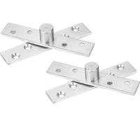lot de 2 charnières pivotantes à 360 degrés - Charnière rotative en acier inoxydable pour portes, longueur 95 mm (articulation centrale)