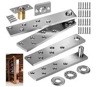 Lot de 2 charnières pivotantes de porte robustes avec capacité maximum de 90,7 kg, charnières cachées pour portes en bois et secrètes, bibliothèque cachée, étagère Murphy
