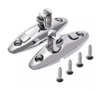 Lot de 2 charnières pivotantes en acier inoxydable pour dessus de bimini - Matériel rotatif à dégagement rapide 316 de qualité marine, 9,1 x 2,9 x 3,3 cm (L x l x H), Si