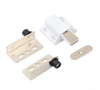 Lot de 2 charnières pivotantes noires à tige cachée avec bague pour armoires en bois, système de charnière à pivot invisible de 40 mm (argent)