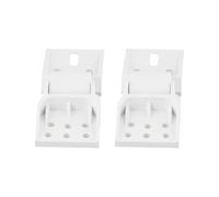 Lot De 2 Charnières Pliantes En Plastique For Porte De Réfrigérateur, Avec Six Trous, Accessoires For Réfrigérateur
