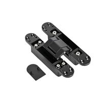 Lot de 2 charnières porte invisibles réglables, installation sans joint, quincaillerie for meubles et maison, fixation pliable par clip pour Portes Etérieures