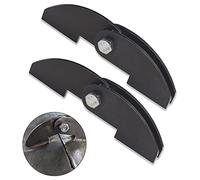 Lot de 2 charnières robustes pour fumoir de barbecue - Taille : 20,3 x 5,3 cm - Pièces de bricolage soudées sur grande plaque en acier de 3/16 - Soudure sur noir