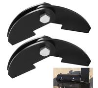 Lot de 2 charnières robustes pour fumoir de barbecue - Taille : 20,3 x 5,3 cm - Pièces de bricolage soudées sur grande plaque en acier de 3/16 - Soudure sur noir