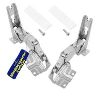 Lot de 2 charnières supérieure et inférieure et 2 joints et 2 vis pour porte de réfrigérateur. MONTERAL