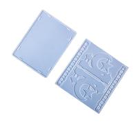 Lot de 2 châteaux d'étoile de lune flexibles en silicone - Décoration pour les activités créatives des enfants - Utilisation quotidienne décontractée
