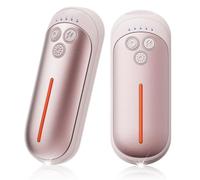 Lot de 2 Chauffe Main Rechargeable Portable Chaufferette Main Reutilisable avec LED 5 Modes de Chauffage Rapide 6000mAh USB Séparée Chaufferette pour Cadeau,Extérieur,Camping,Randonnée