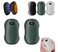 Lot de 2 chauffe-mains magnétiques rechargeables, ultra fins, légers et portables pour gants de poche, 3 niveaux de chaleur, chauffage rapide en 5 secondes, cadeaux de Noël secrets pour hommes, femmes