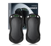 Lot de 2 Chauffe-Mains Rechargeable 7000 mAh, Magnétique 2 en 1, Portable et Réutilisable pour Raynaud, Camping, Cadeaux Technologiques pour Femmes et Hommes