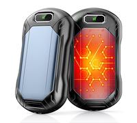 Lot de 2 chauffe-mains rechargeables de 8000 mAh, chauffages de poche électriques portables, chauffages sûrs double face, chauffe-mains réutilisables pour l'extérieur, la chasse, le golf, le camping,
