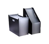 Lot de 2 chemises accordéon A4 13 poches extensibles pour remplir des papiers d'essai, des cartes
