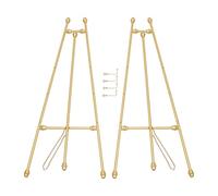 Lot de 2 chevalets en fer style chevalet pour peinture à l'huile - Support pour poster - Pour intérieur et extérieur