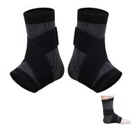 Lot de 2 chevillères réglables pour femme/homme, bandage de compression réglable, support de cheville respirant et flexible pour le sport et la vie quotidienne, convient aux hommes et aux femmes
