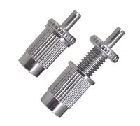 Lot de 2 chevilles pour chevalet de guitare électrique, trémolo pour guitares LP avec conversion M8 vers 4 mm, argenté