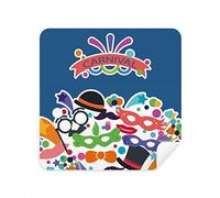 Lot de 2 Chiffons de Nettoyage en Daim pour Lunettes et Chapeaux, Carnaval de Venise