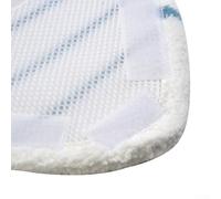 Lot de 2 chiffons de rechange en microfibre pour nettoyeur vapeur CLEANmaxx - Lavables et réutilisables - Pour tous les sols lisses - 28,5 x 19,5 cm - Blanc