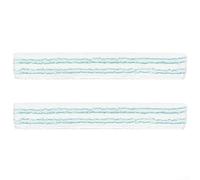 Lot de 2 chiffons de rechange en microfibre pour vitres Leifheit XL Wet and Dry conçus pour une fixation facile et un retrait efficace de la saleté
