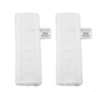 Lot de 2 chiffons en microfibre pour nettoyeur vapeur EasyFix SC1, SC2, SC3, SC4, SC5 et pour balai vapeur Karcher, blanc