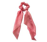Lot de 2 chouchous à cheveux - Nœud - Ceinture à cheveux - Élastiques - Satin - Couronne de cheveux - Support de queue de cheval - Élastiques - Bandeau pour cheveux - Rose