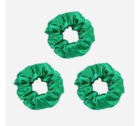 Lot De 2 Chouchous En Soie 100 % Pure Soie De Mûrier 22 Mommes - Doux Pour Les Cheveux - Élastique À Rayures - Gris Foncé Et Rose