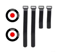 Lot de 2 cibles de football avec cible de 18 cm, sangles réglables de 42 à 60 cm, montage sur poteau de but TPE ABS léger pour entraînement d'habileté, compact pour le terrain ou la salle de sport (25