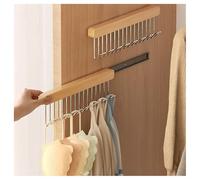 Lot de 2 cintres de ceinture extractibles pour placard, débardeur, soutien-gorge, porte-manteau, porte-manteau, organiseur mural à suspendre pour cravate, ceinture, écharpe, camisole (8 crochets,