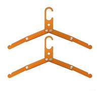 Lot de 2 cintres de voyage en aluminium conçus pour s'adapter à n'importe quelle valise (doré)