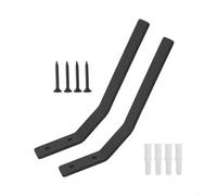 Lot de 2 cintres muraux en forme de crâne de style européen avec crochets en acier robuste conçus pour présenter de grands trophées d'animaux dans n'importe quel environnement