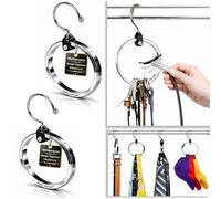 Lot de 2 cintres Polyvalents pour Placard - Idéal pour économiser de l'espace dans n'importe Quel Placard - Cintre idéal pour Ceinture, Chapeaux de Baseball, Cravates, écharpes, Sacs à Main,